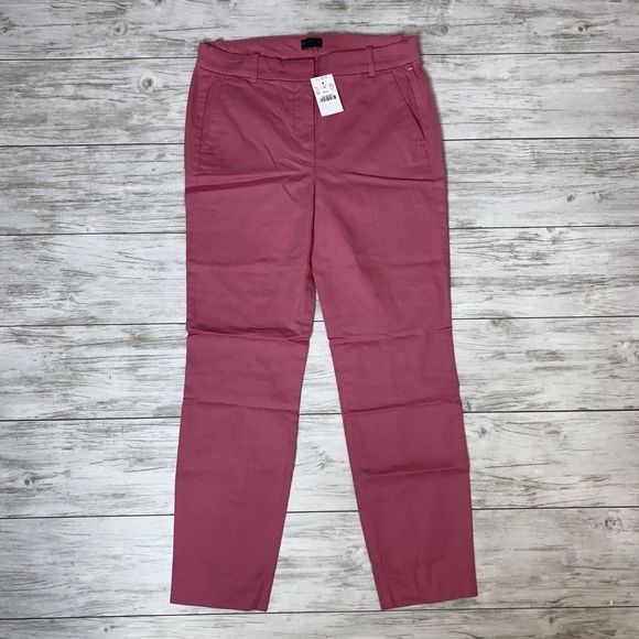 J by J Crew Pink Pants Size 0 , 2 , 4 , 6 , 10 NWT - Picture 1 of 8